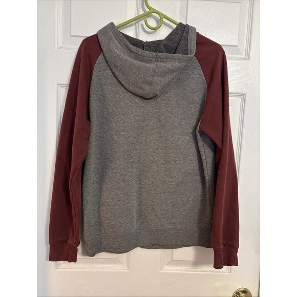 Star Wars Full Zip Hoodie 1977 Graphic Movie Sweatshirt Gray Burgundy Classic, L - Picture 2 of 11